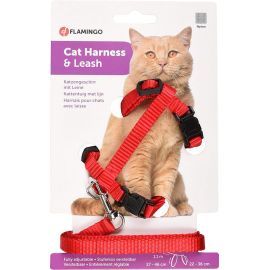 Karlie - Cat Harness With Leash - Kitten Red 770.1160