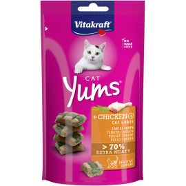 Vitakraft - Cat Yums® med kylling og kattegræs
