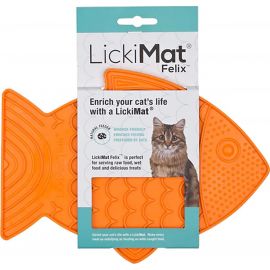 LICKI MAT - Slikkemåtte - Cat Felix Orange 22X16Cm