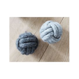 Wooldot - Knyttet Hunde Bold - Koksgrå - 8cm