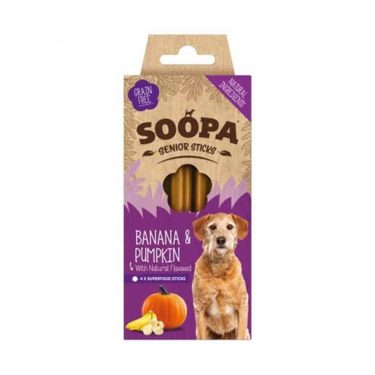 SOOPA - BLAND 3 FOR 108 - Senior Sticks Banana & Pumpkin 100g