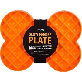 LICKI MAT - Slikkemåtte - Slow Feeder Plate Orange 35X26X3Cm