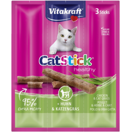Vitakraft - Cat Stick kylling & kattegræs