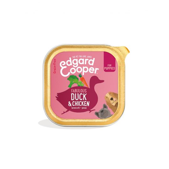 Edgard Cooper - BLAND 4 FOR 119 - Paté And & Kylling, Puppy 300gr - 5407007147632
