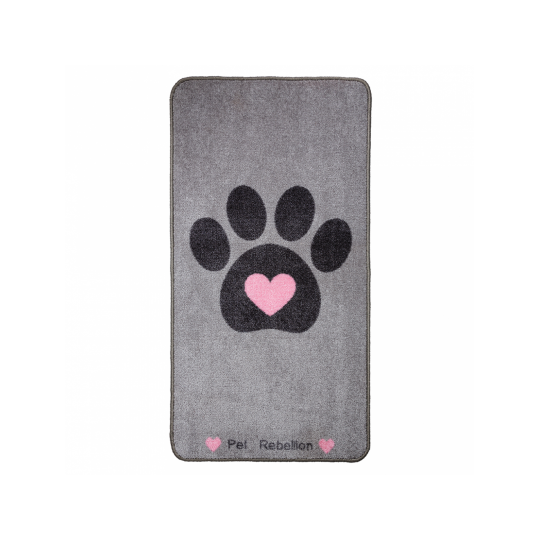 Pet Rebellion - Hunde Måtte - Paw Heart - 57x110cm