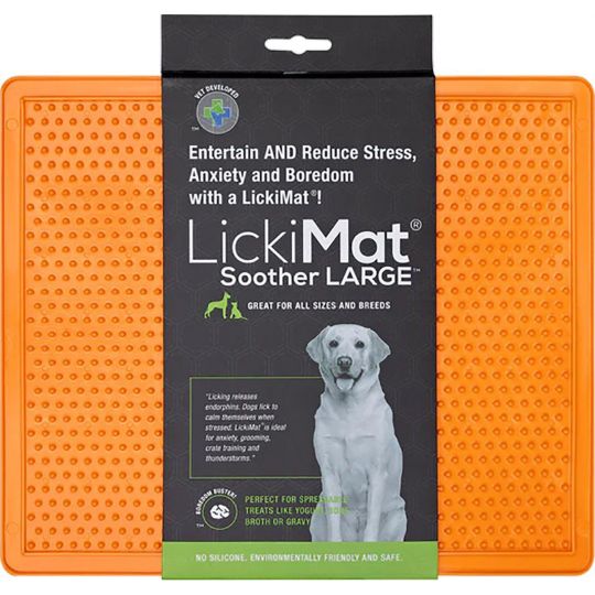 LICKI MAT - Slikkemåtte -  Soother Xl Orange 30,5X25,5Cm