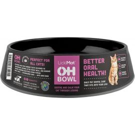 LICKI MAT - Katteskål  Oral Hygiene Bowl Black Ø15X4,6Cm