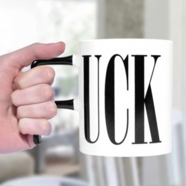 *uck Mug 325ml, Ceramic, White