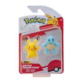 POKEMON - BATTLE FIGURE 2 PK SQUIRTLE AND PIKACHU