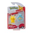 POKEMON - BATTLE FIGURE 2 PK SQUIRTLE AND PIKACHU