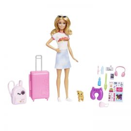 Barbie - Rejsesæt med hvalp