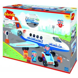 Abrick - Flyvemaskine m. figurer & tilbehør