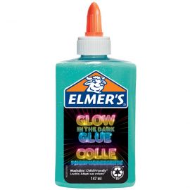 Elmer's - Glow-in-the-dark flydende lim - Blå 147 ml