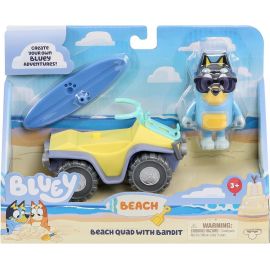 BLUEY, Beach, Figure and Vehicle, Strandkøretøj