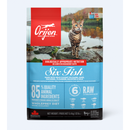 ORIJEN - 6 Fish Cat - Kattefoder - Fisk - 1,8kg