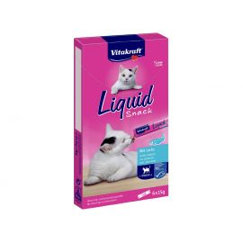 Vitakraft - Liquid Snack med laks og omega-3, 6x15g