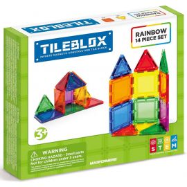Tileblox -Regnbue - 14 stk sæt 3200