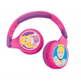 Lexibook - Disney Princess - 2 in 1 Bluetooth® foldable Headphones HPBT010DP