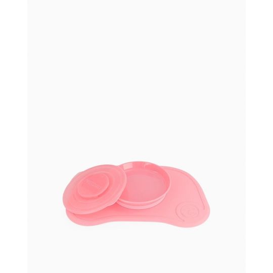 Twistshake - Click Mat + Plate 6+m Pastel Pink