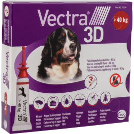 Vectra 3D Spot-on-opløsning hunde 40 kg 3pk