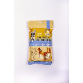 Treateaters - BLAND 4 FOR 119 - Hundesnack Thick Twisted roll with chicken 200g
