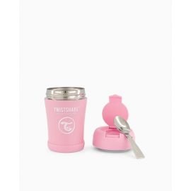 Twistshake Insulated Food Container 350ml Pastel Pink