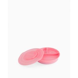 Twistshake - Opdelt Tallerken 6+m Pastel Pink