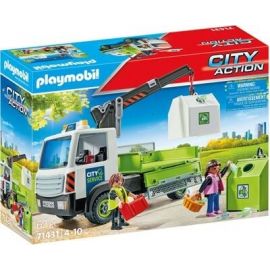 Playmobil - Lastbil med container til genbrugsglas 71431
