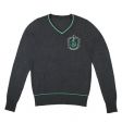 Harry Potter - Slytherin - Grå Strikket Sweater - Medium