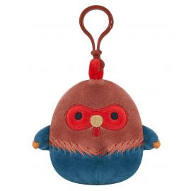 Squishmallows - 9 cm P15 Clip On - Brown and Blue Rooster