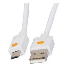 Qnect USB 2.0 Kabel hvid 1m