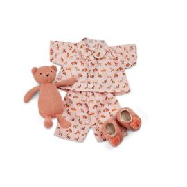 Smallstuff - Doll Clothing, Farm Living Pyjamas w. Slippers/ teddy