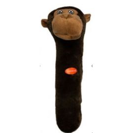 Party pets - Hunde legetøj Plys Monkey stick, Mørk 28cm