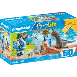 Playmobil - Fodring af dyr 71448