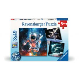 Ravensburger - Puslespil Space Adventure 3x49 brikker