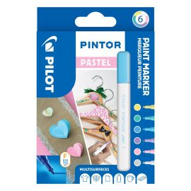 Pilot - Pintor Marker Fine Pastel Mix 6 farver Fin Tip
