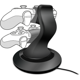 Speedlink - TwinDock opladningssystem til PS4, sort