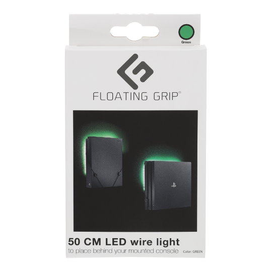Floating Grip Led Wire Light with USB Green