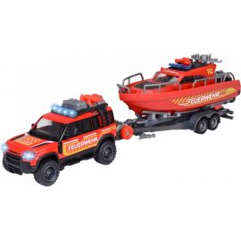 Majorette - Land Rover Fire Rescue w. Boat 213716001038 