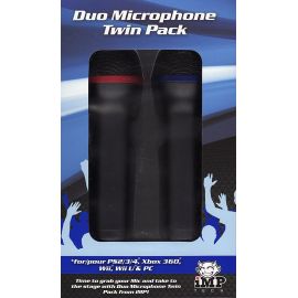 Universal Duets Twin USB Microphone Pack PS4/Xbox One/Xbox 360/PS3/PC DVD
