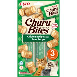 CHURU - Bites Chicken And Tuna Wrap 3pcs- 798.5060