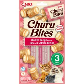 CHURU - Bites Chicken/Tuna Wrap With Salomon 3pcs- 798.5062