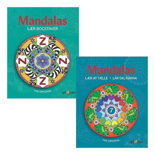 Mandalas - Sampak - Lær Bogstaver & Lær at tælle