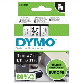 DYMO - D1® Tape 9mm x 7m black on white S0720680