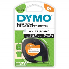 DYMO - LetraTag® Tape Iron-on 12mm x 2m black on white S0718850