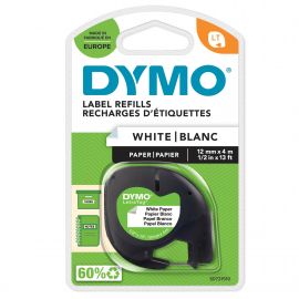 DYMO - LetraTag® Tape Paper 12mm x 4m black on white S0721510