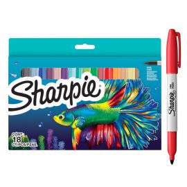 Sharpie - Permanent Marker Fine BTS Assorted Colours 18-Blister 2201230