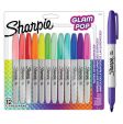 Sharpie - Permanent Marker Fine Glam Pop 12-Blister 2198780