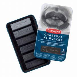 Derwent - Charcoal Xl Blocks Tin Of 6 601069