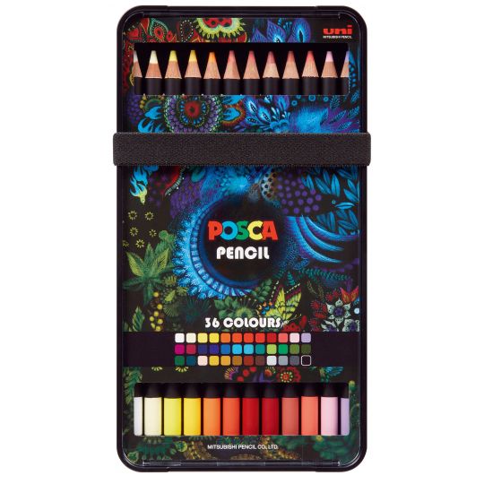 Posca - Farveblyanter - Klare og intense farver 36 stk